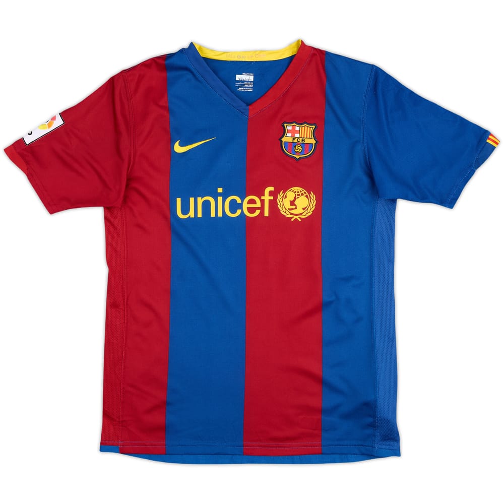 2006-07 Barcelona Home Shirt - 8/10 - (L.Boys)