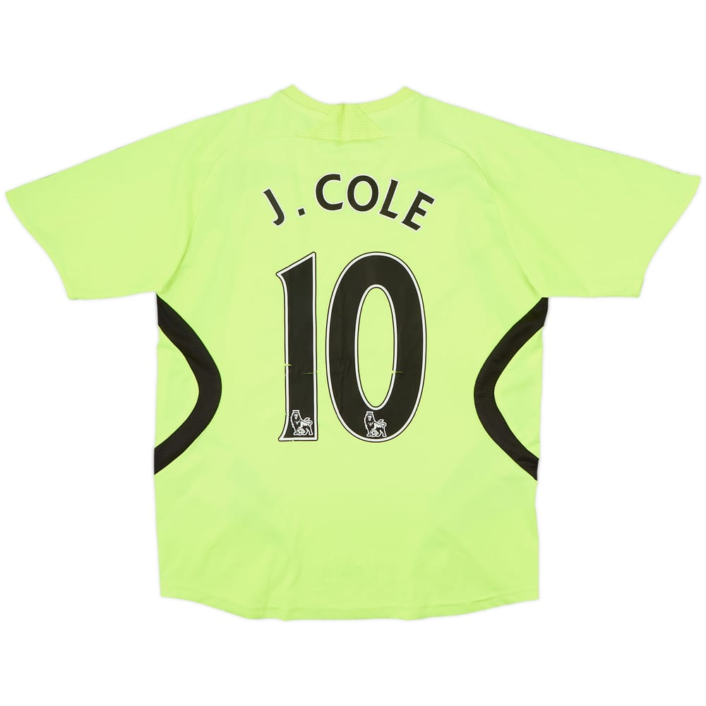 Camiseta de visitante del Chelsea 2007-08 J. Cole #10 - 6/10 - (Niños L)