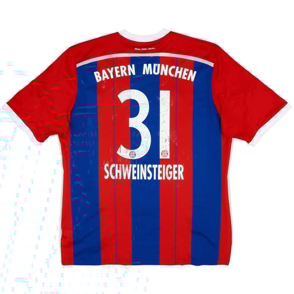 2014-15 Bayern Munich Home Shirt Schweinsteiger #31 - 4/10 - (XL)
