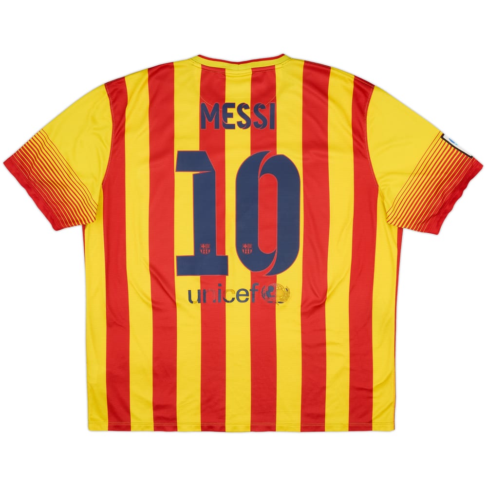 2013-15 Barcelona Camiseta Visitante Messi #10 - 5/10 - (XXL)