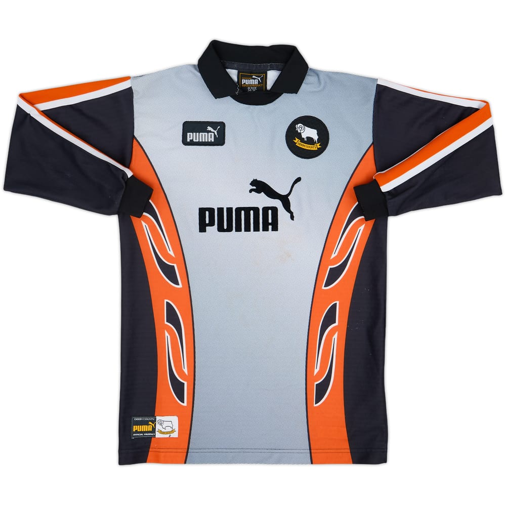 1997-98 Derby County GK Shirt - 9/10 - (XL.Boys)