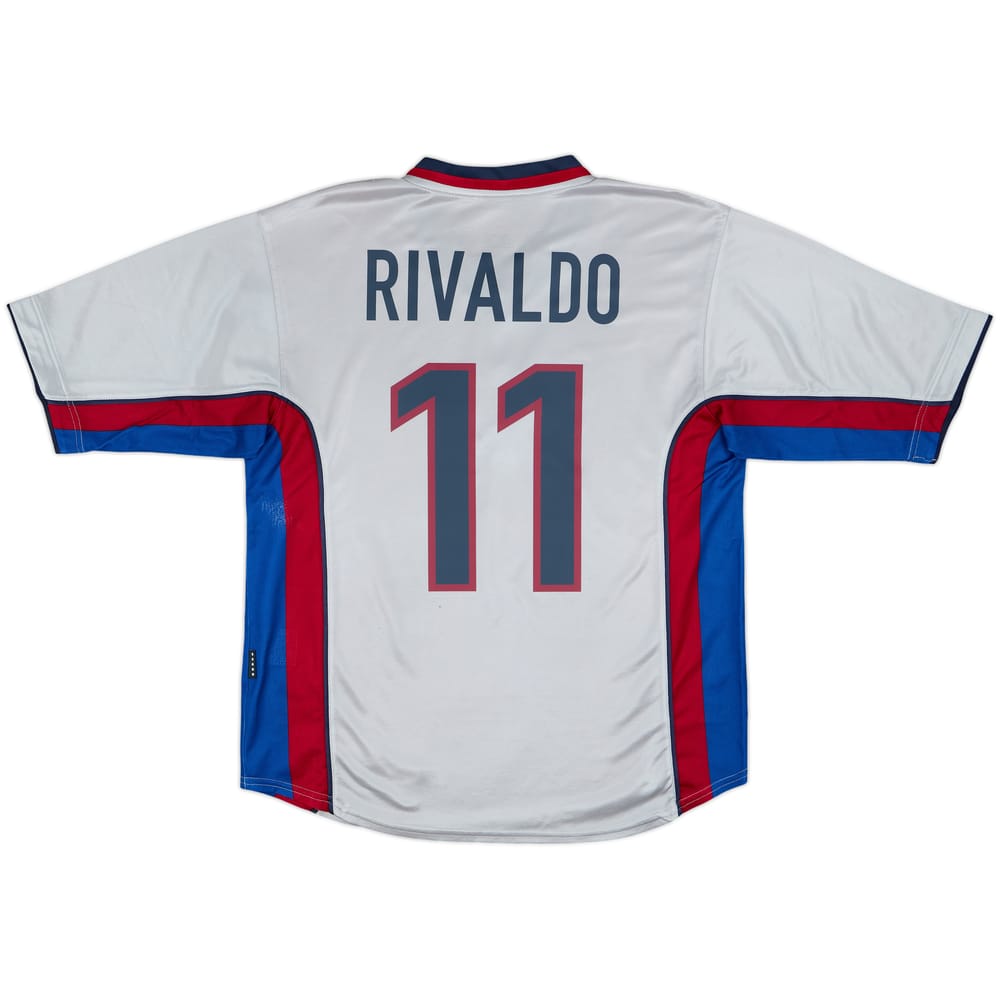 1998-01 Barcelona Away Shirt Rivaldo #11 - 7/10 - (L)