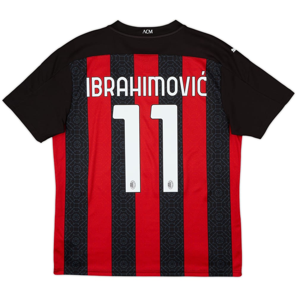 2020-21 AC Milan Home Shirt Ibrahimovic #11 - 10/10 - (L)