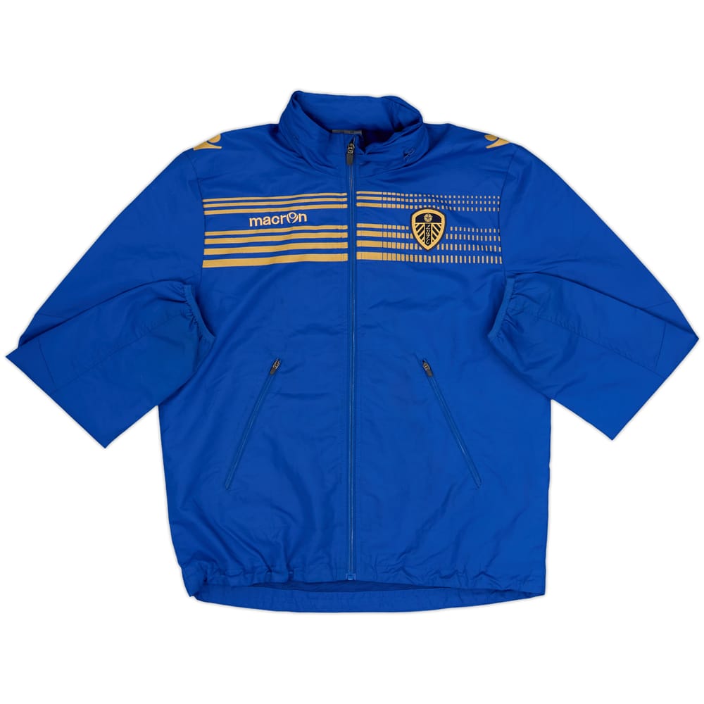 2013-14 Leeds United Macron Hooded Rain Jacket - 7/10 - (XL.Boys)