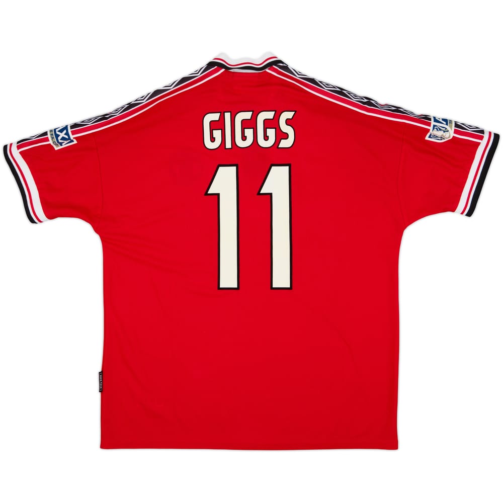 1998-00 Manchester United Home Shirt Giggs #11 - 8/10 - (XL)