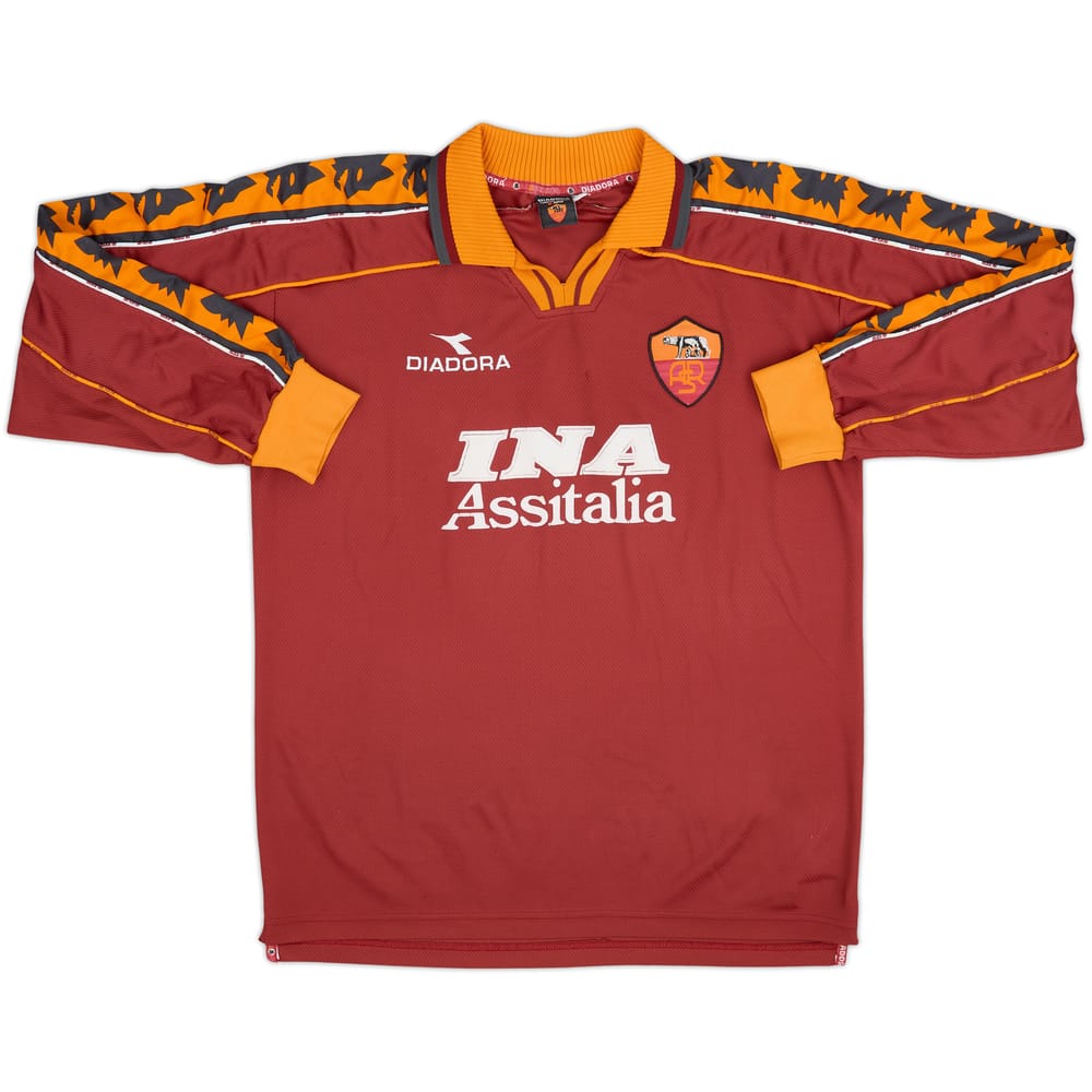 Camiseta de local L/S del Roma 1998-99 - 6/10 - (L)