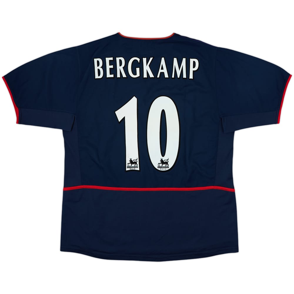 2002-04 Arsenal Away Shirt Bergkamp #10 - 8/10 - (L)