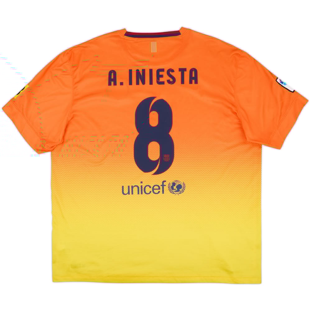 2012-13 Barcelona Away Shirt A.Iniesta #8 - 8/10 - (XXL)