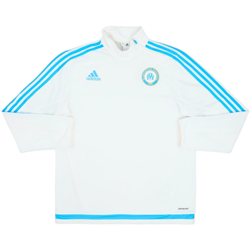 2015-16 Olympique Marseille adidas 1/4 Zip Drill Top - 7/10 - (L)