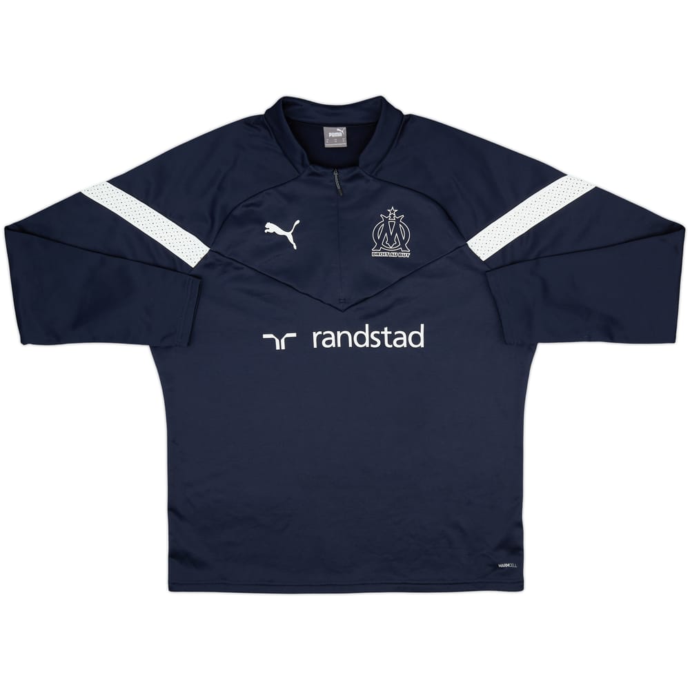 2022-23 Olympique Marseille Puma 1/4 Zip Drill Top - 10/10 - (XL)