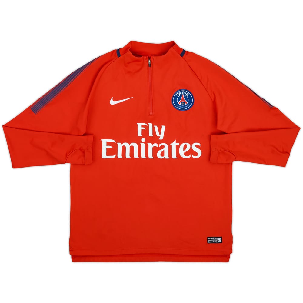 2017-18 Paris Saint-Germain Nike Top de Perforación 1/4 de Cremallera - 7/10 - (M)