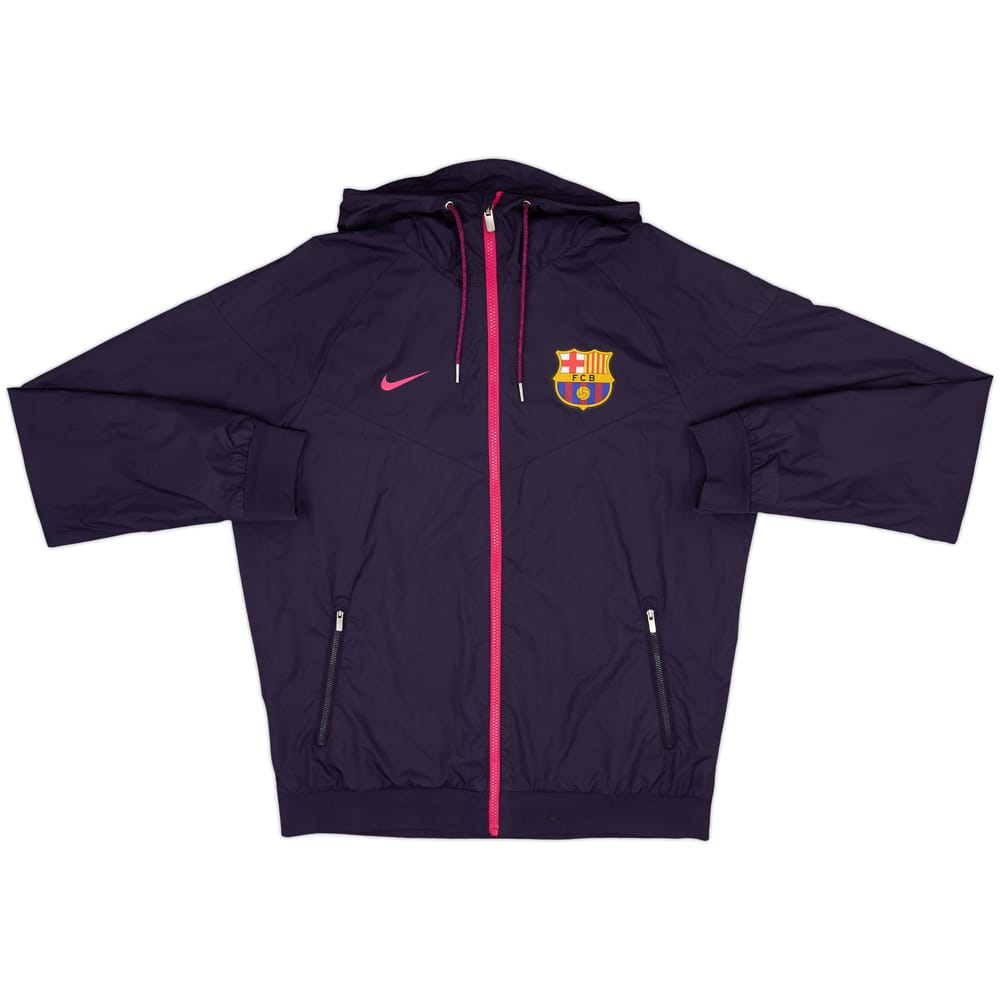 2016-17 Barcelona Nike Hooded Track Jacket - 8/10 - (M)
