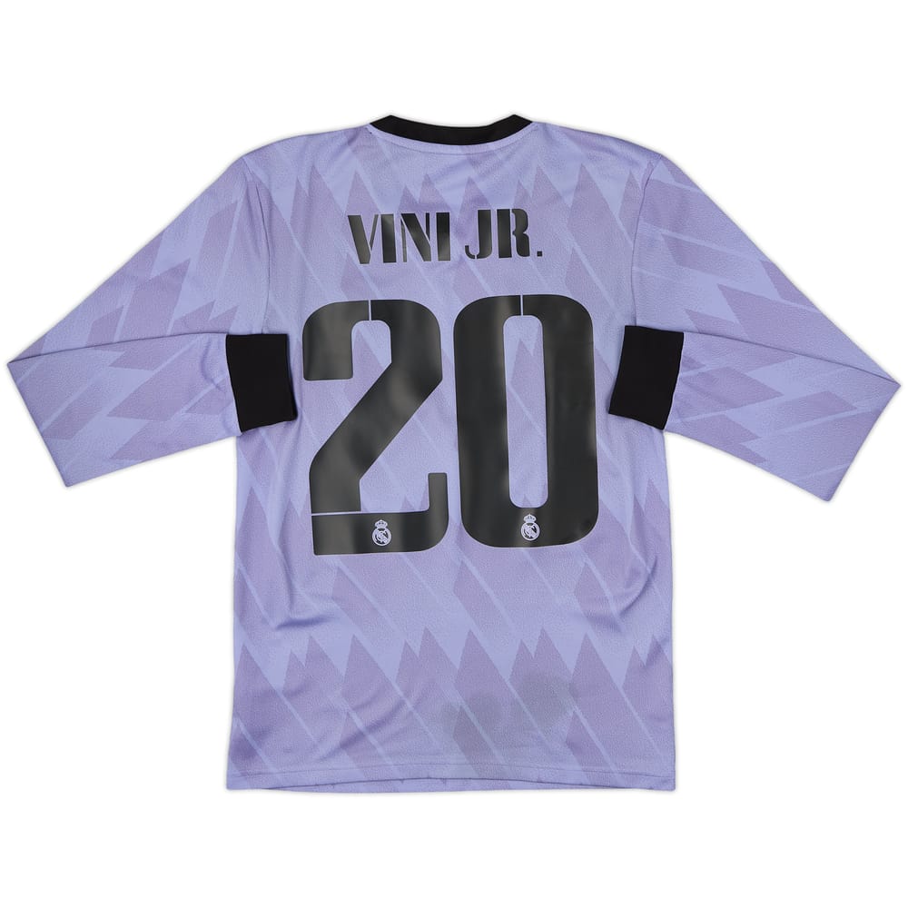 Camiseta de visitante L/S del Real Madrid 2022-23 ViniJr #20 - 10/10 - (XS)