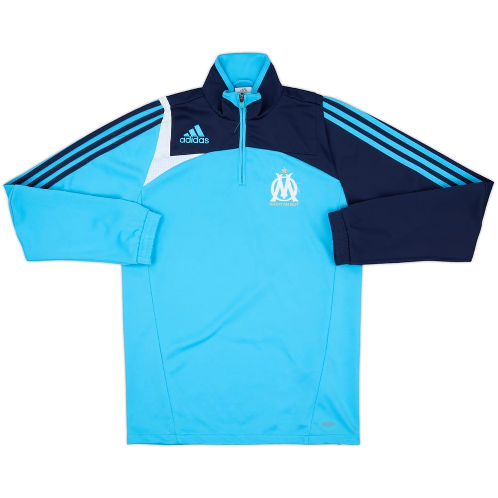 2007-08 Olympique Marseille adidas 1/4 Zip Training Top - 7/10 - (XL.Boys)
