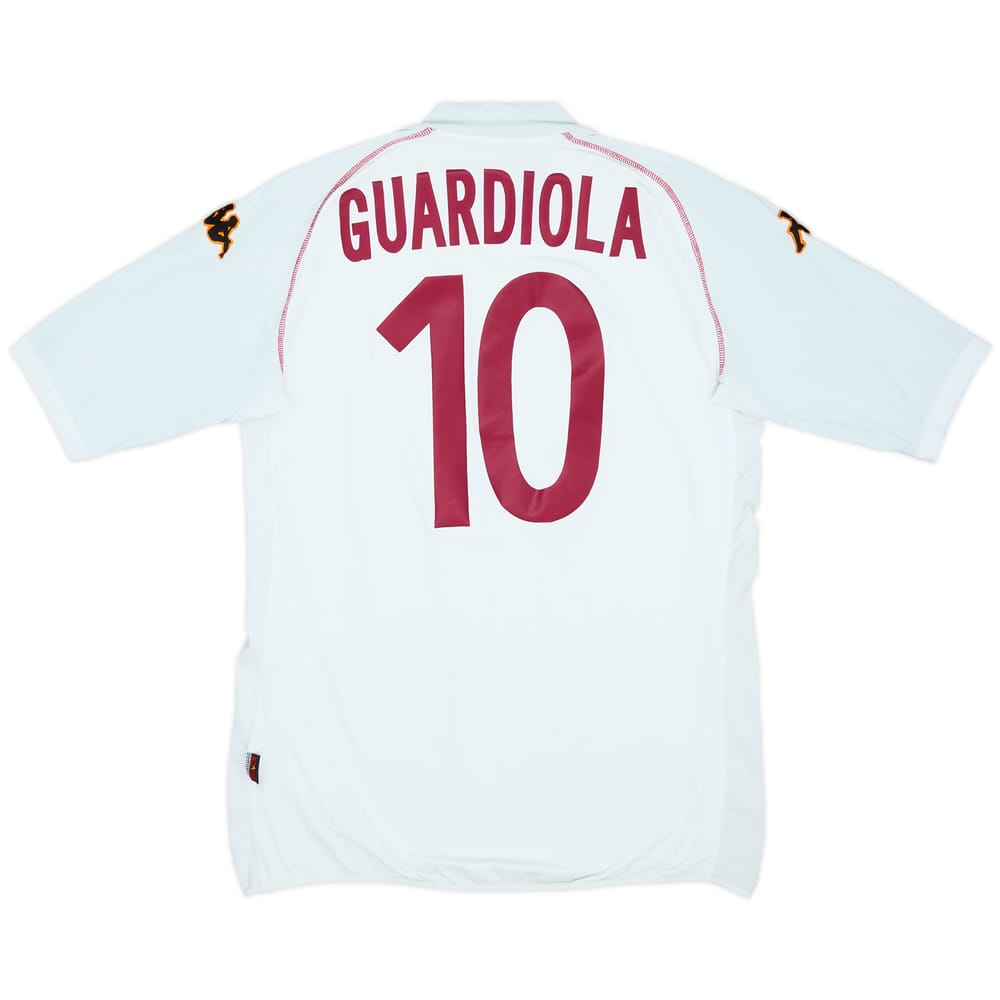 2002-03 Roma European Away Shirt Guardiola #10 - 8/10 - (XL)