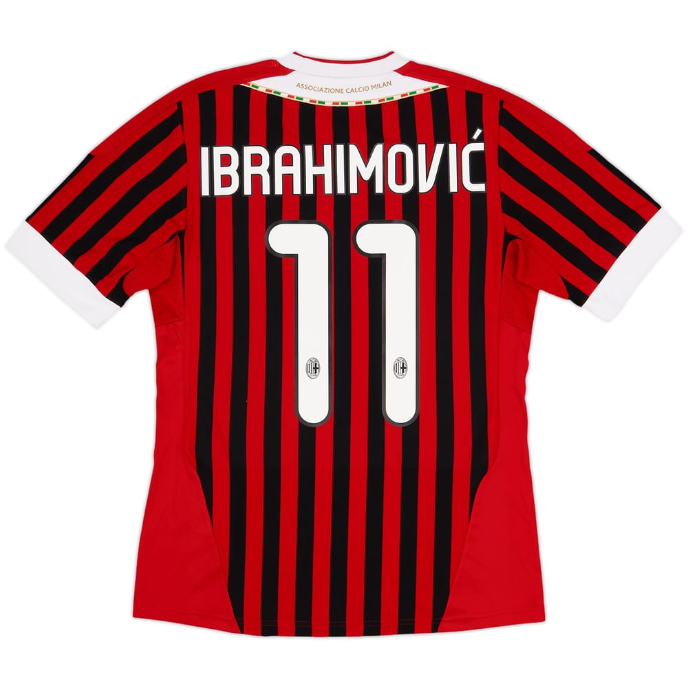 2011-12 AC Milan Home Shirt Ibrahimovic #11 - 10/10 - (S)