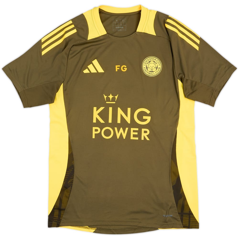 2024-25 Leicester Staff Issue adidas Training Shirt 'FG' - 9/10 - (M)