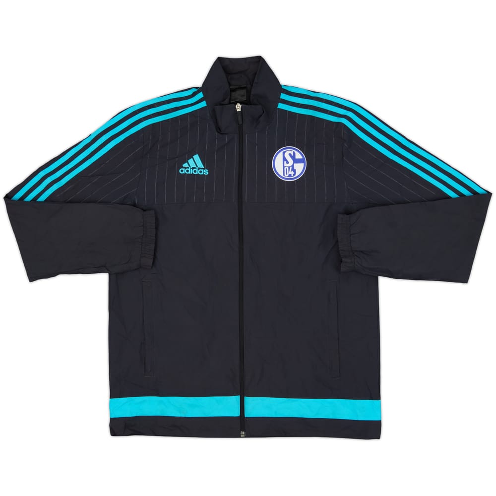 2015-16 Schalke adidas Track Jacket - 8/10 - (M)