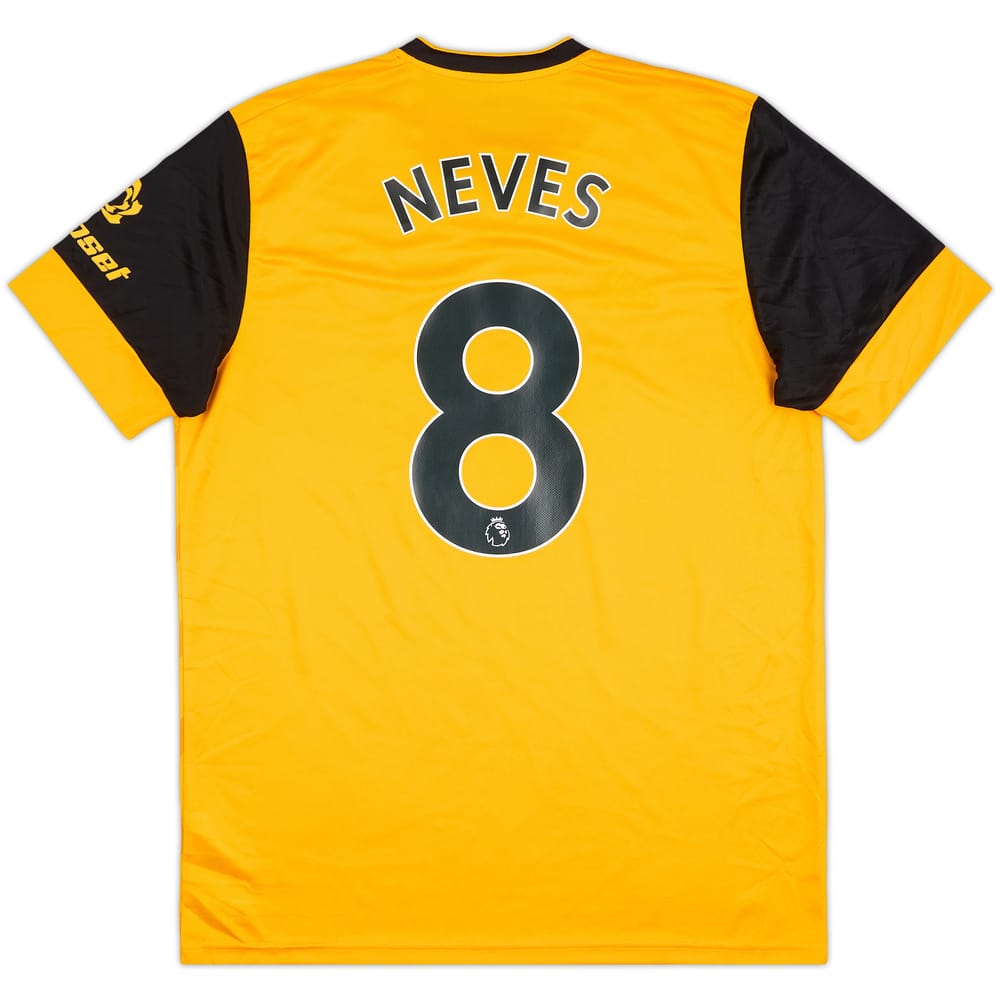 2020-21 Wolves Home Shirt Neves #8 - 6/10 - (L)