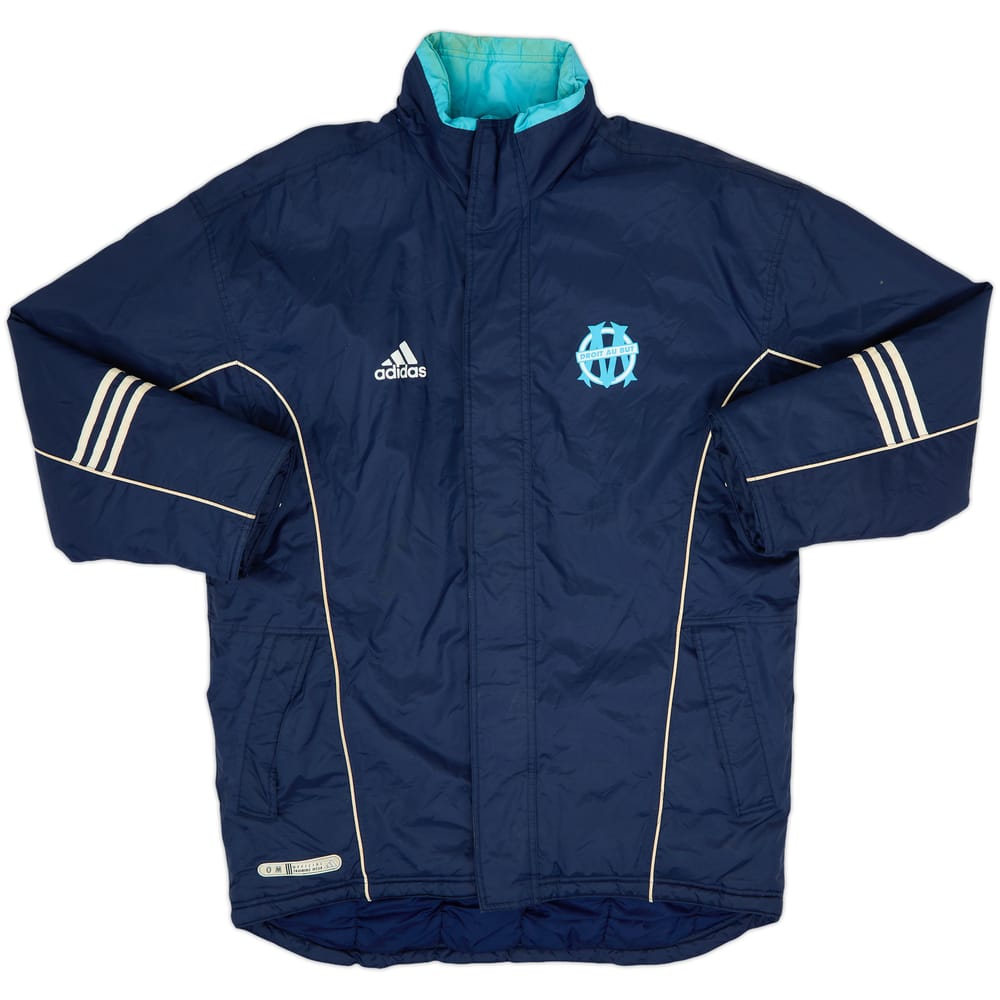 2000-01 Olympique Marseille adidas Padded Bench Coat - 6/10 - (M/L)