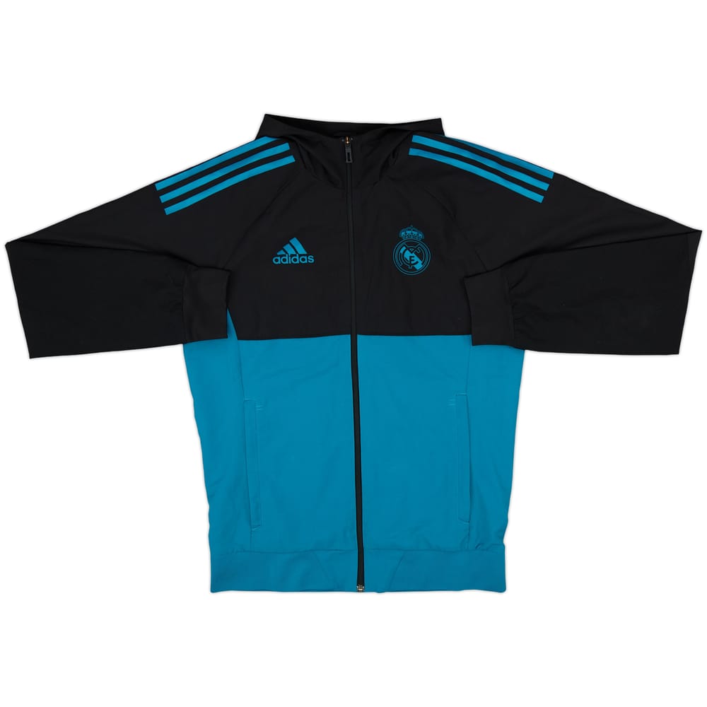 2017-18 Real Madrid adidas Hooded Track Jacket - 7/10 - (S)