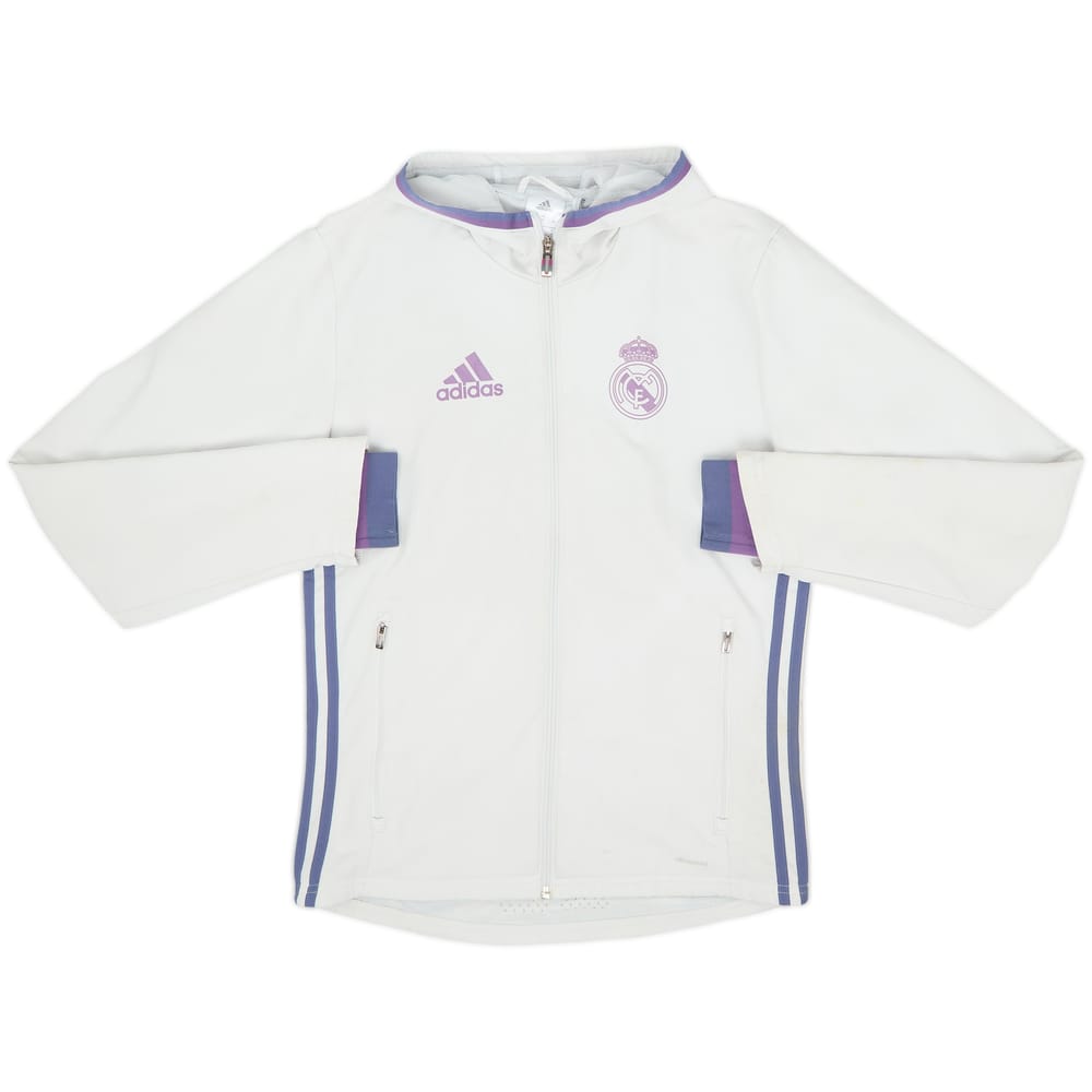 2016-17 Real Madrid adidas Hooded Track Jacket - 5/10 - (XS)