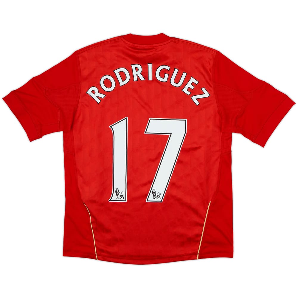 2010-12 Liverpool Home Shirt Rodriguez #17 - 9/10 - (M.Boys)