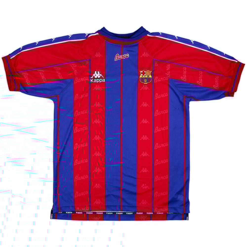 1997-98 Barcelona Home Shirt - 9/10 - (XL)