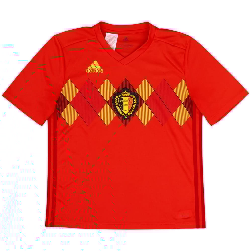 2018-19 Belgium Home Shirt - 10/10 - (L.Boys)