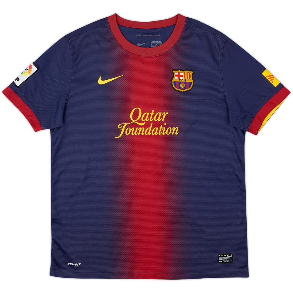 2012-13 Barcelona Home Shirt - 8/10 - (XL.Boys)