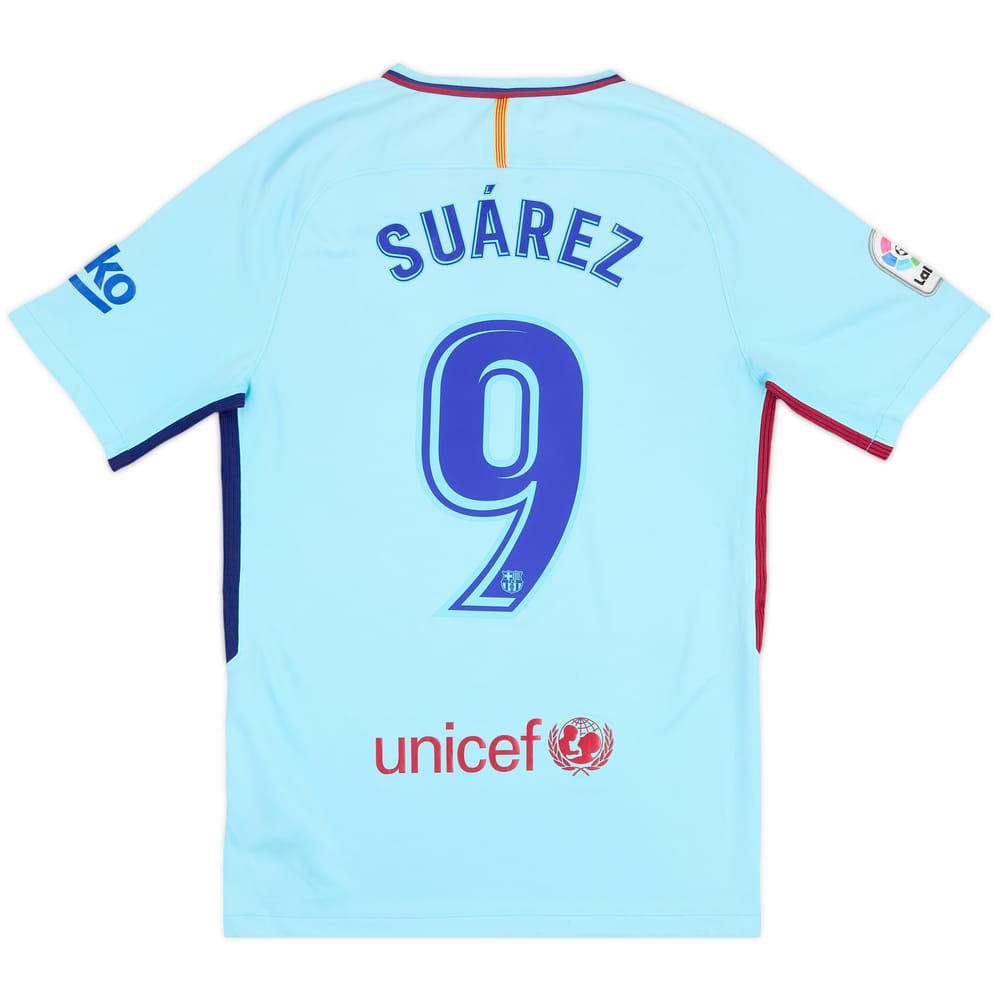 2017-18 Barcelona Away Shirt Suarez #9 - 6/10 - (S)
