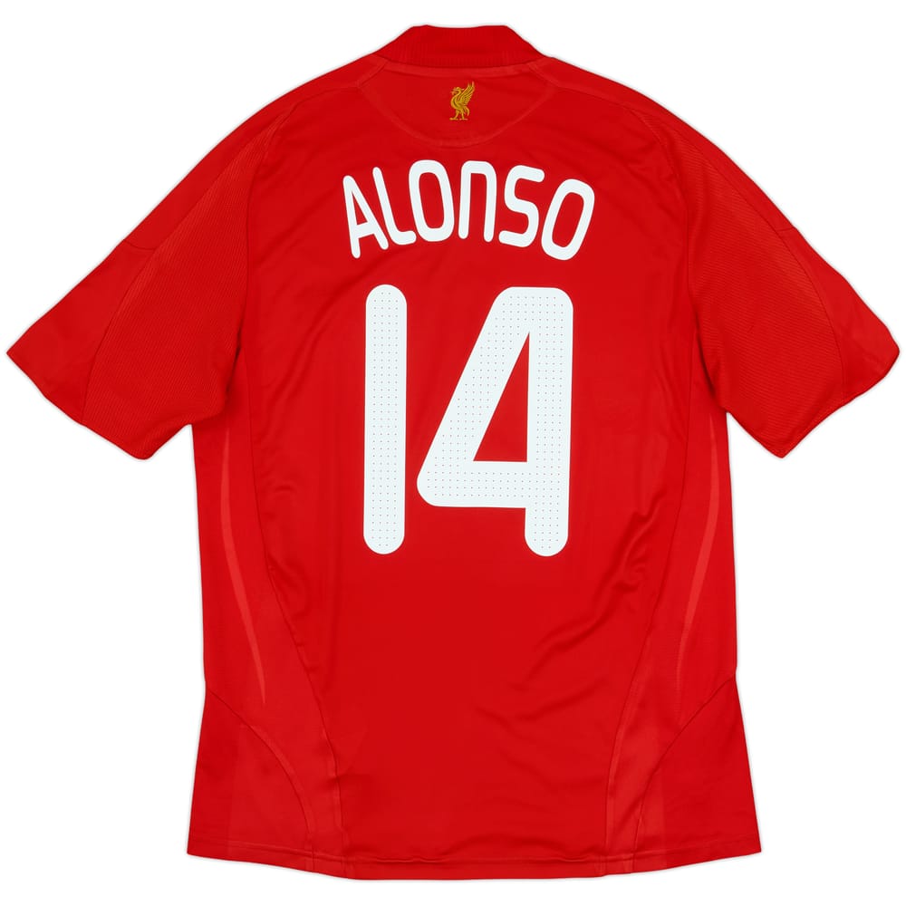 2008-10 Liverpool Home Shirt Alonso #14 - 6/10 - (M)