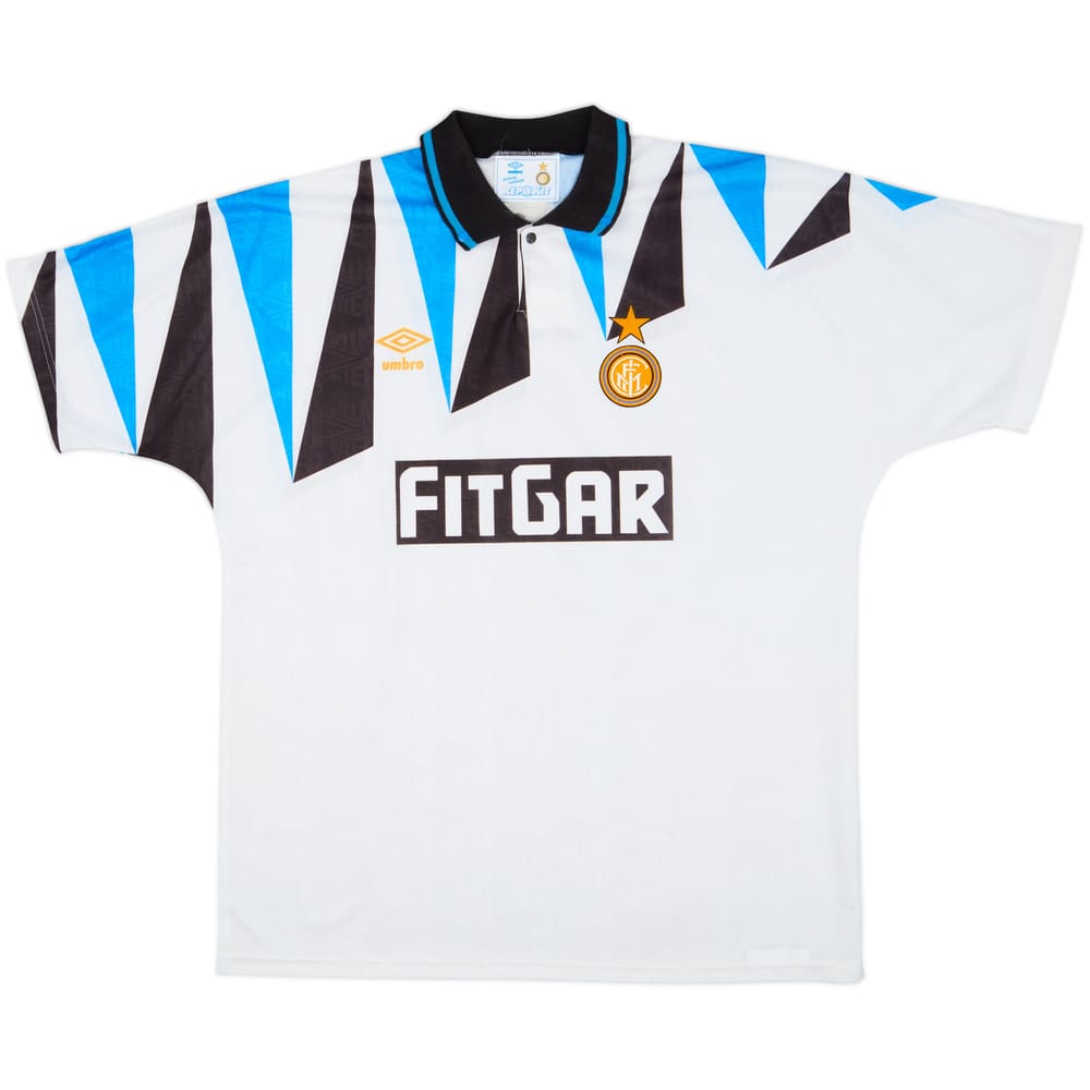 1991-92 Inter Milan Away Shirt - 9/10 - (L)