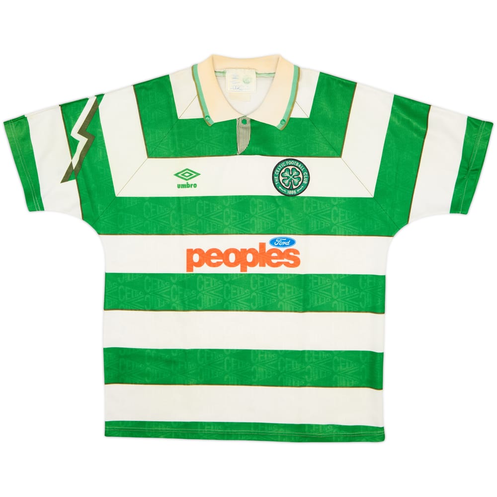 1991-92 Celtic Home Shirt - 5/10 - (L)