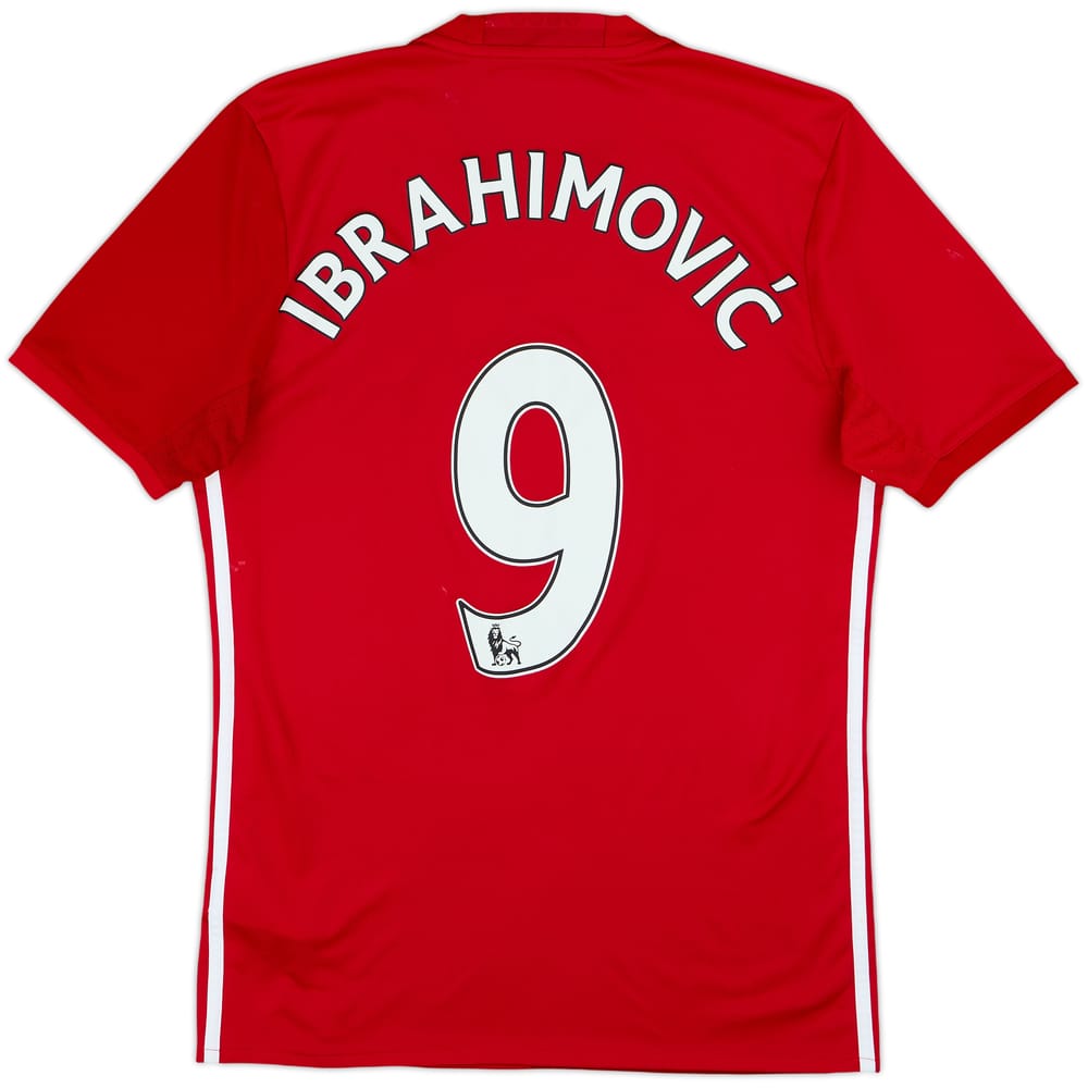 2016-17 Manchester United Home Shirt Ibrahimovic #9 - 4/10 - (S)