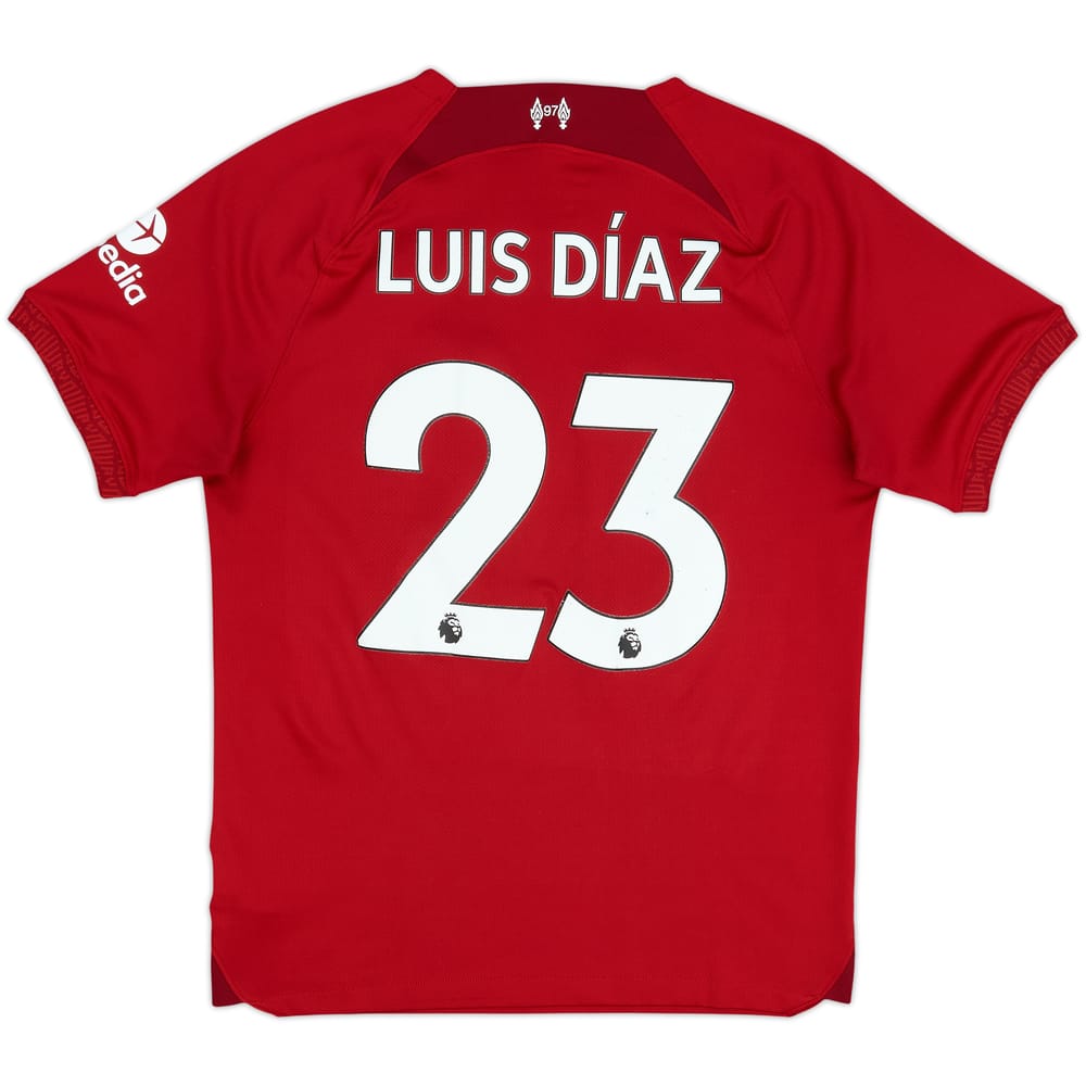 2022-23 Liverpool Home Shirt Luis Diaz #23 - 7/10 - (M)