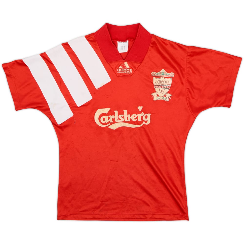 1992-93 Liverpool Centenary Home Shirt - 5/10 - (M.Boys)