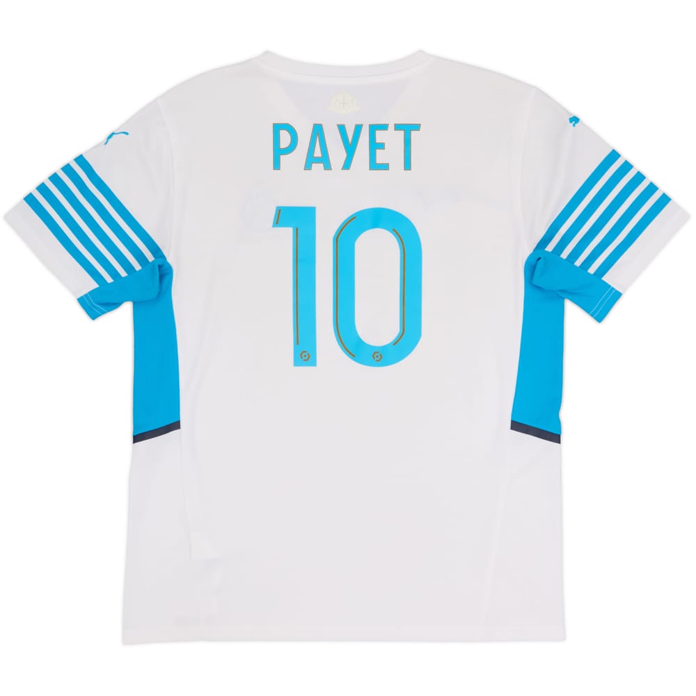 2021-22 Olympic Olympique Marseille Home Shirt Payet #10 - 6/10 - (L)