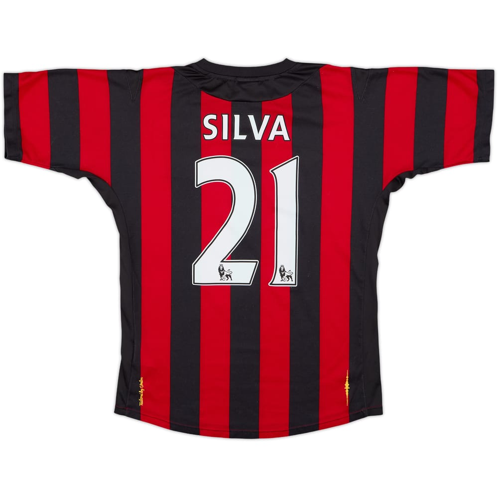 2011-12 Manchester City Away Shirt Silva #21 - 6/10 - (XS)