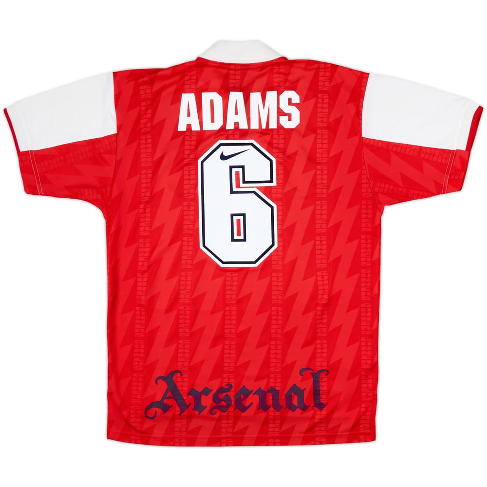 1994-96 Arsenal Home Shirt Adams #6 - 8/10 - (L)