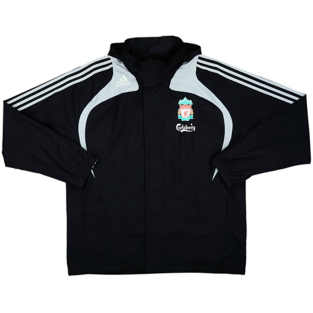 2008-09 Liverpool adidas Hooded Rain Jacket - 8/10 - (L)