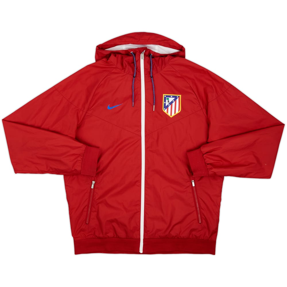 2016-17 Atletico Madrid Nike Hooded Track Jacket - 8/10 - (M)