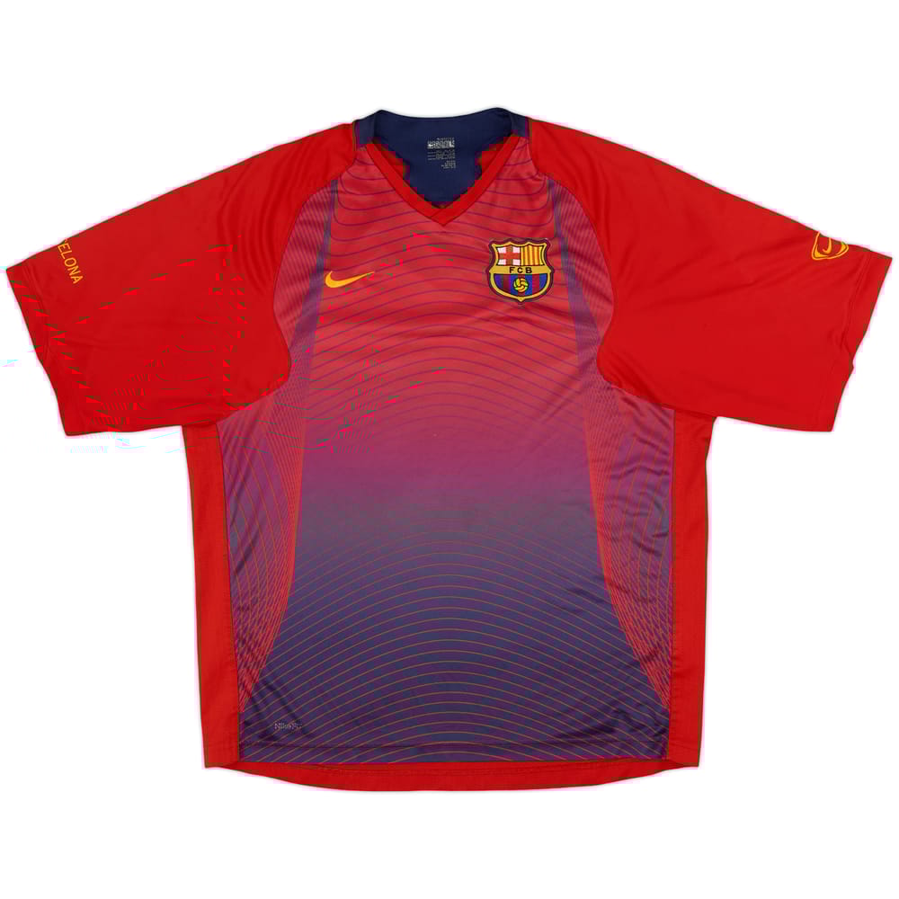 2007-08 Barcelona Nike Training Shirt - 8/10 - (L)