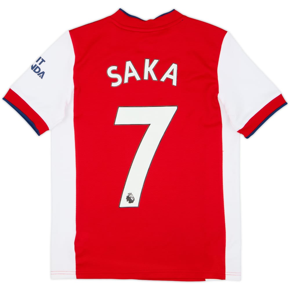 2021-22 Arsenal Home Shirt Saka #7 - 8/10 - (M.Boys)