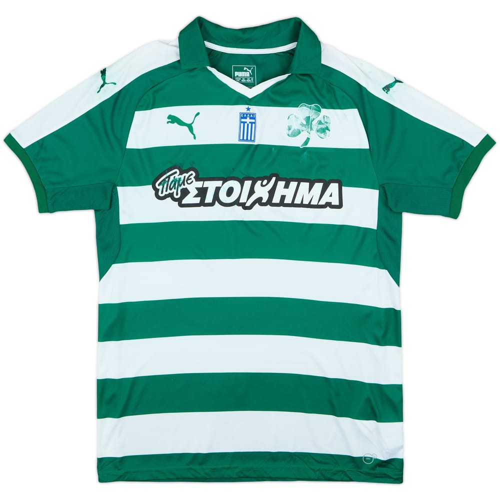 2016-17 Panathinaikos Home Shirt - 4/10 - (M)