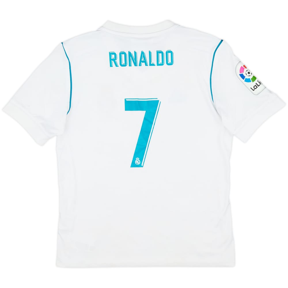 2017-18 Real Madrid Home Shirt Ronaldo #7 - 6/10 - (M.Boys)