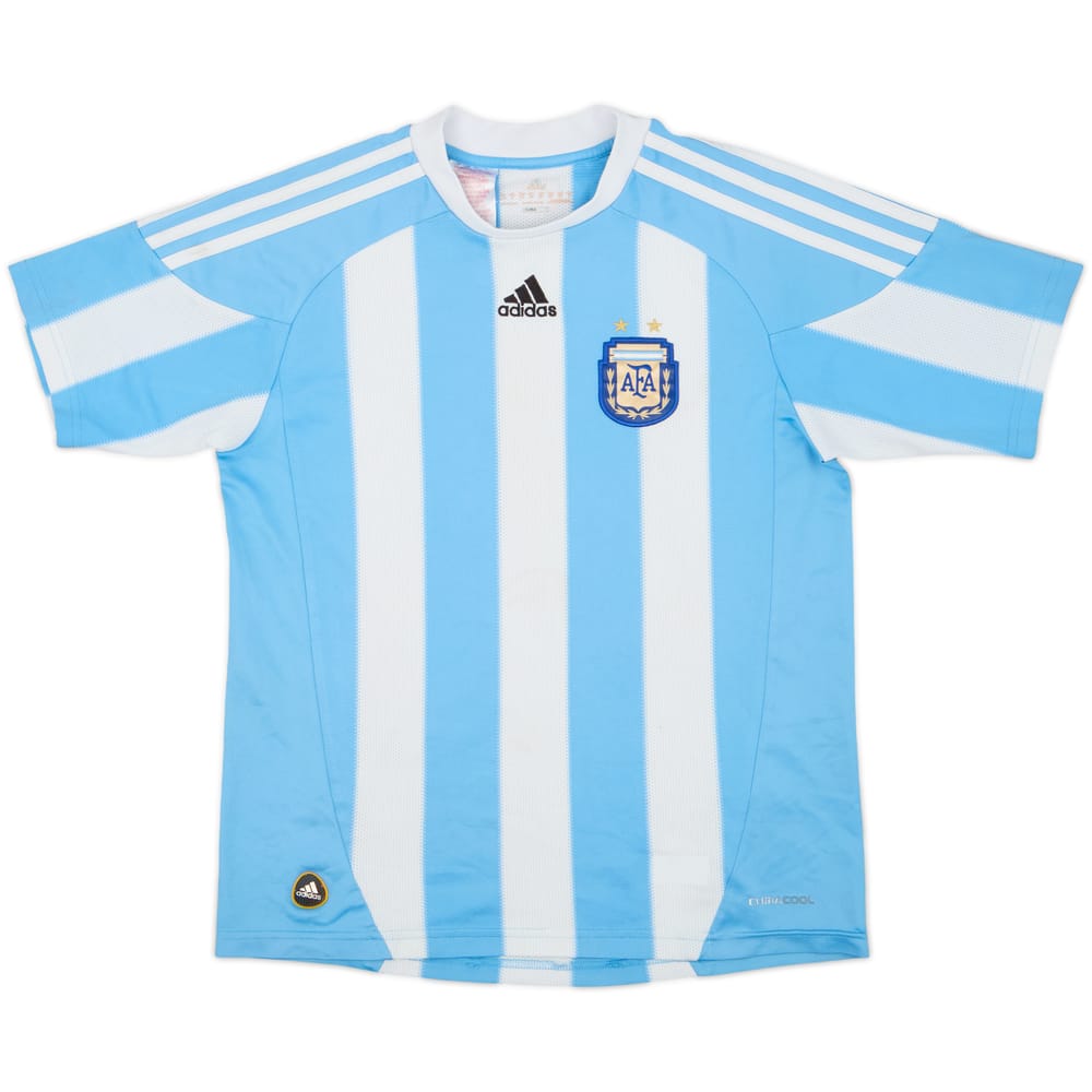 2010-11 Argentina Home Shirt - 7/10 - (M.Boys)