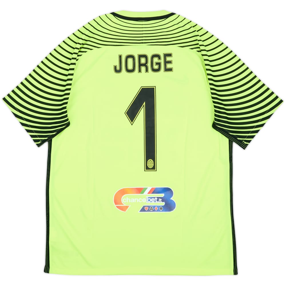 2016-17 Hellas Verona GK S/S Shirt Jorge #1 - 8/10 - (L)