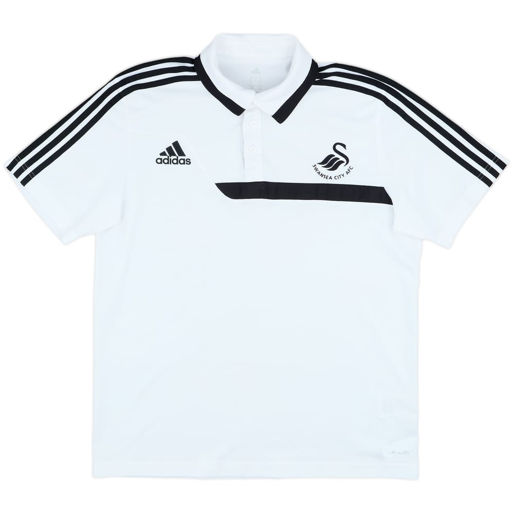 2013-14 Swansea adidas Polo Shirt - 9/10 - (L)