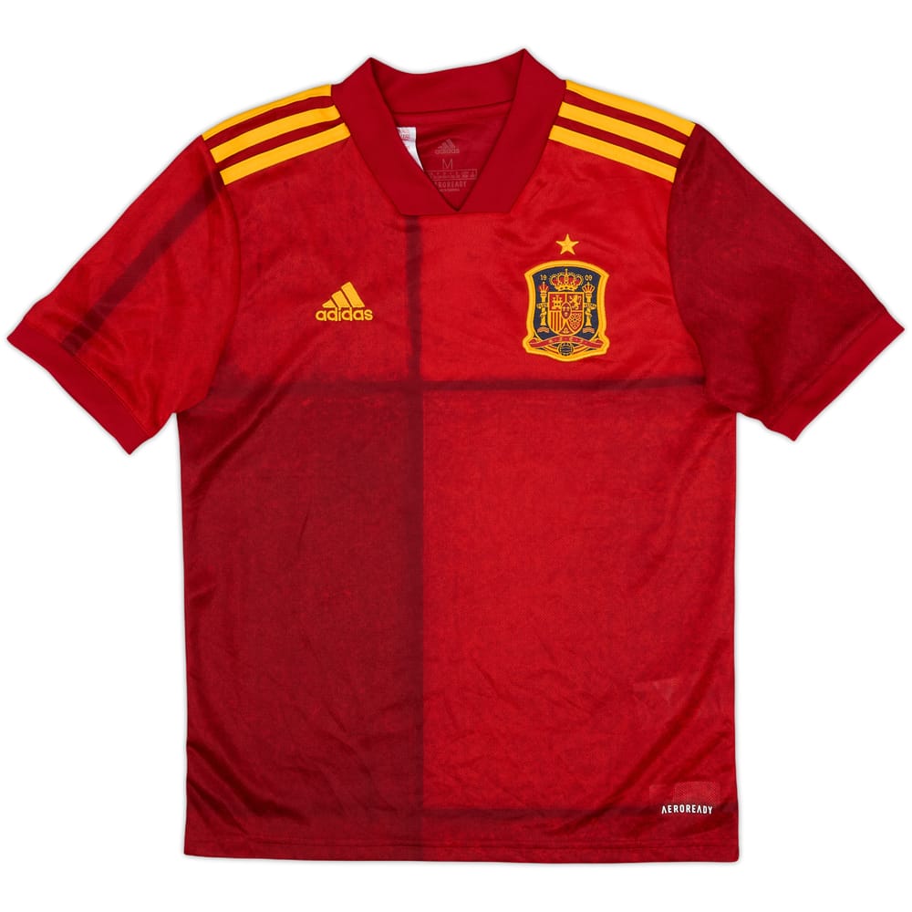 2020-21 Spain Home Shirt - 10/10 - (M.Boys)